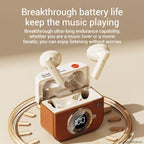 Q86 Retro Camera Style Wireless Bluetooth Headset Semi-In-Ear