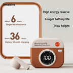 Q86 Retro Camera Style Wireless Bluetooth Headset Semi-In-Ear
