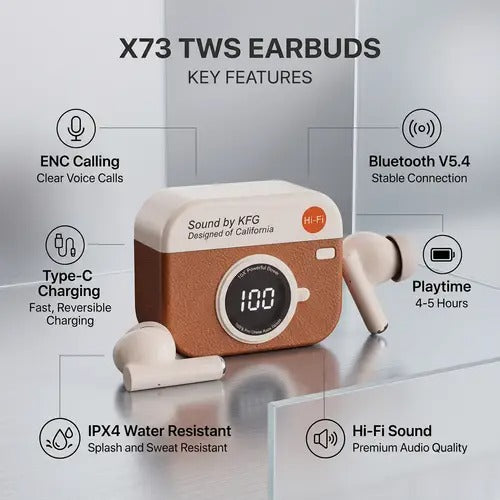 Wireless Bluetooth Earphones TWS X73 CYXG